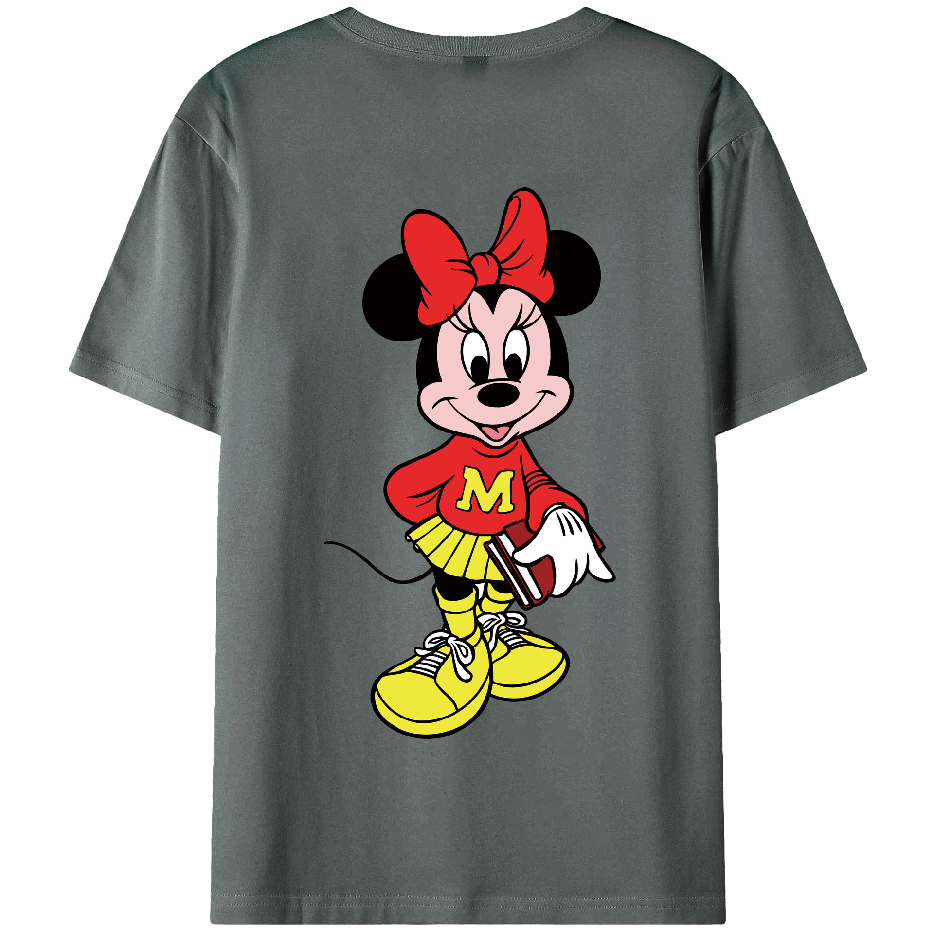 （画像用） ミッキーマウス Mickey Mouse 綿100％半袖Tシャツ（背面プリント）